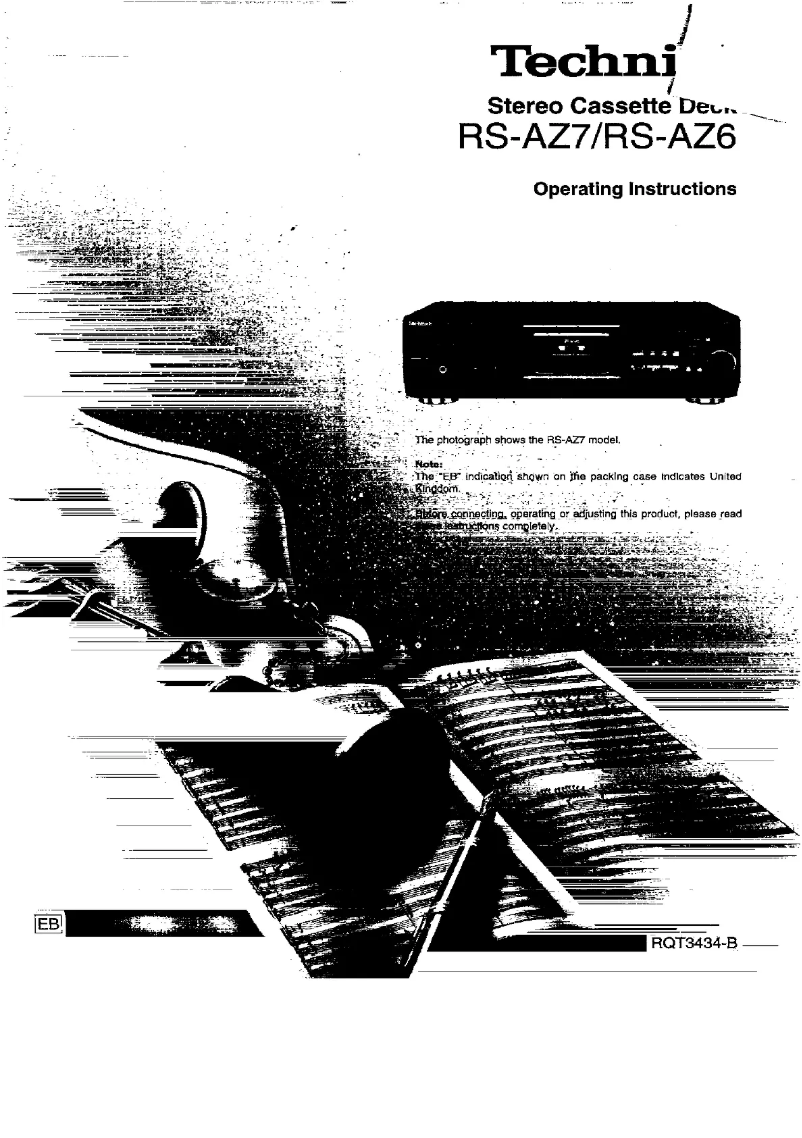 Image de la première page du manuel de l'appareil RS-AZ7