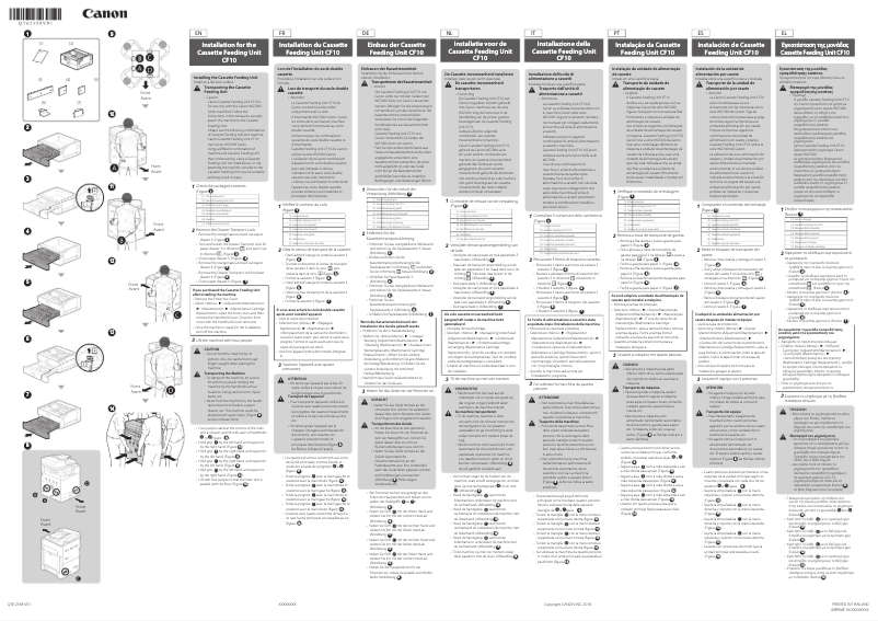Image de la première page du manuel de l'appareil WG7250F