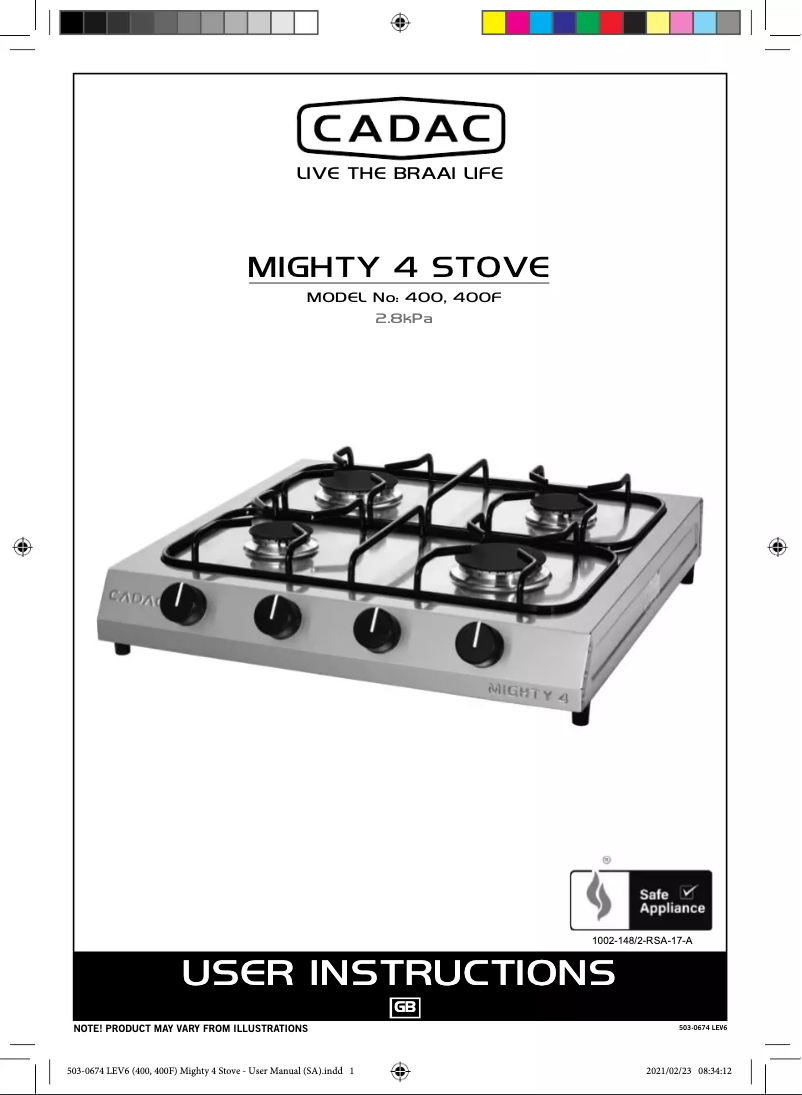 Image de la première page du manuel de l'appareil Mighty 4