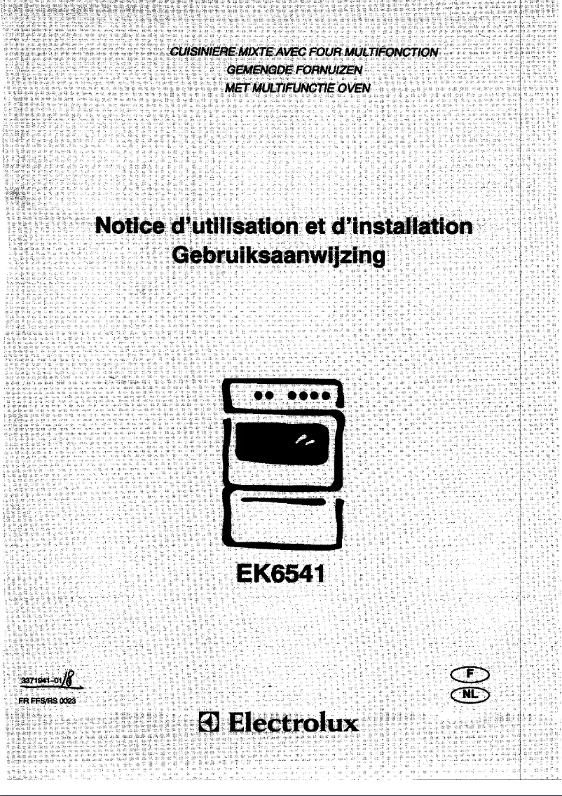 Page 1 de la notice Manuel utilisateur Electrolux EK6541W