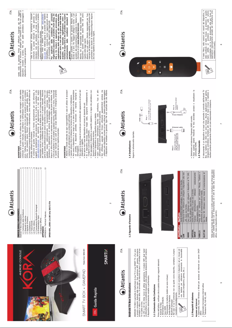 Page 1 de la notice Manuel utilisateur Atlantis Land Kora