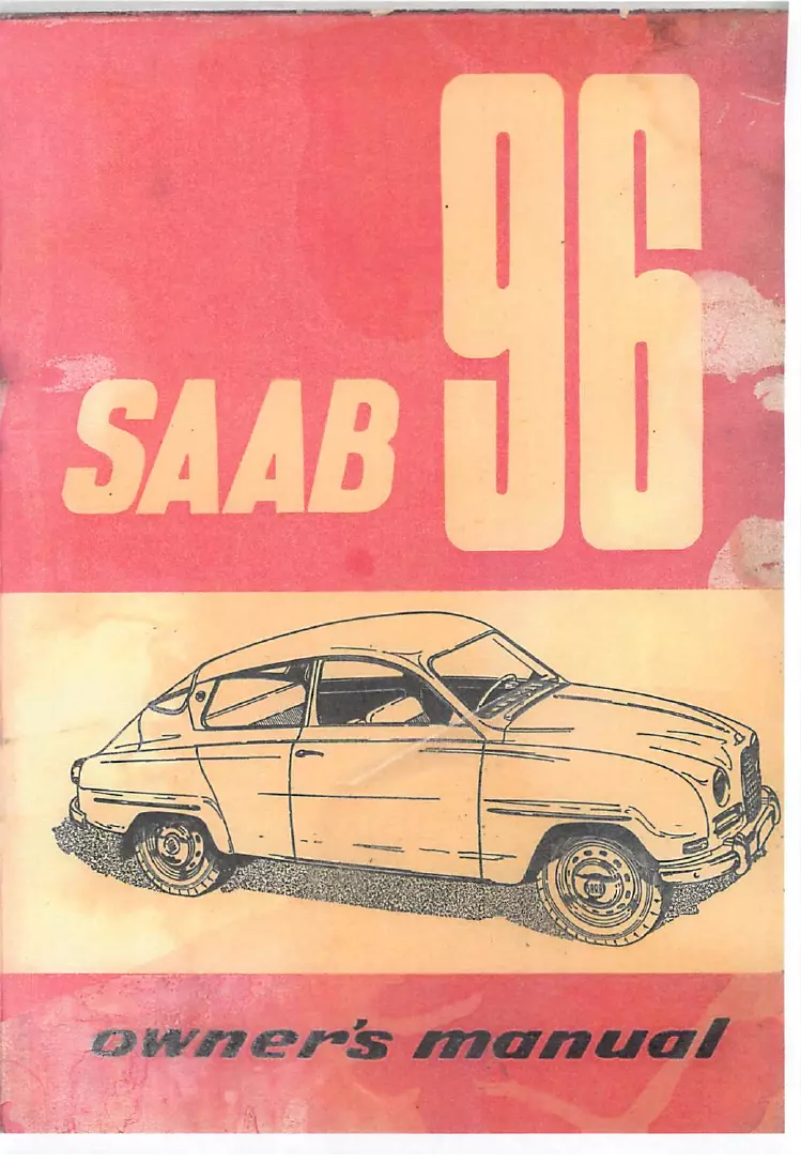 Page 1 de la notice Manuel utilisateur Saab 96 (1960)