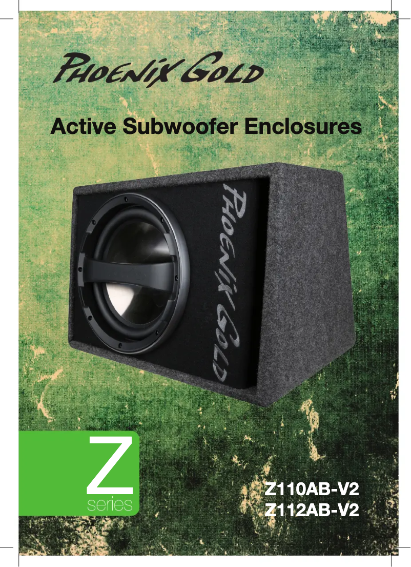 Page 1 de la notice Manuel utilisateur Phoenix Gold Z110AB-V2