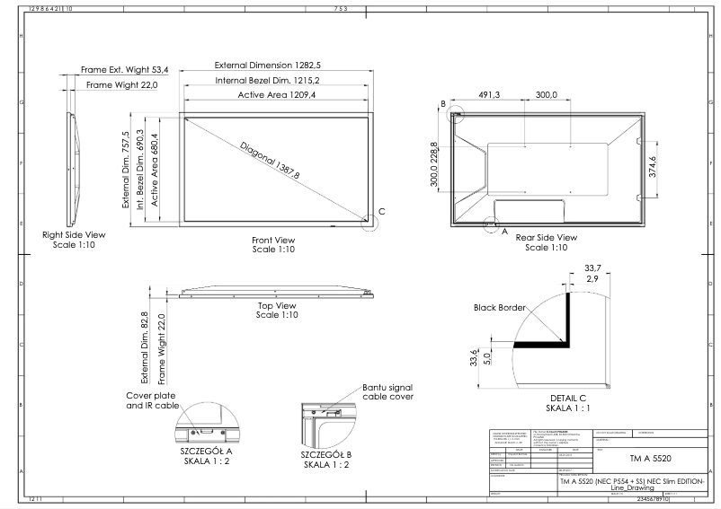 Imagen de la primera página del manual del dispositivo MultiSync P554 SST