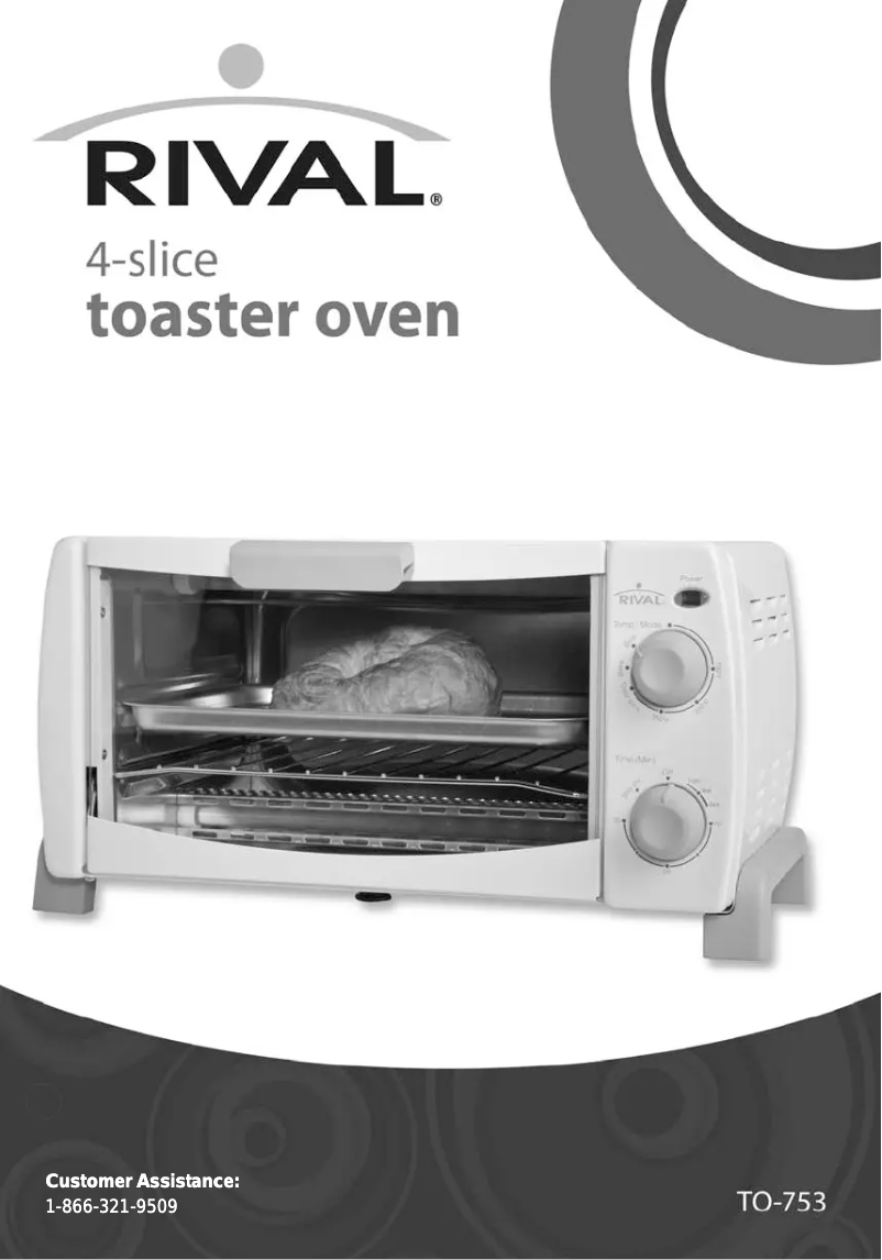 Page 1 de la notice Manuel utilisateur Rival TO-753