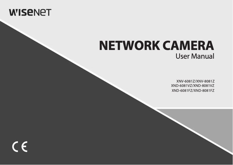 Page n°1 - Manuel utilisateur Wisenet XND-6081VZ