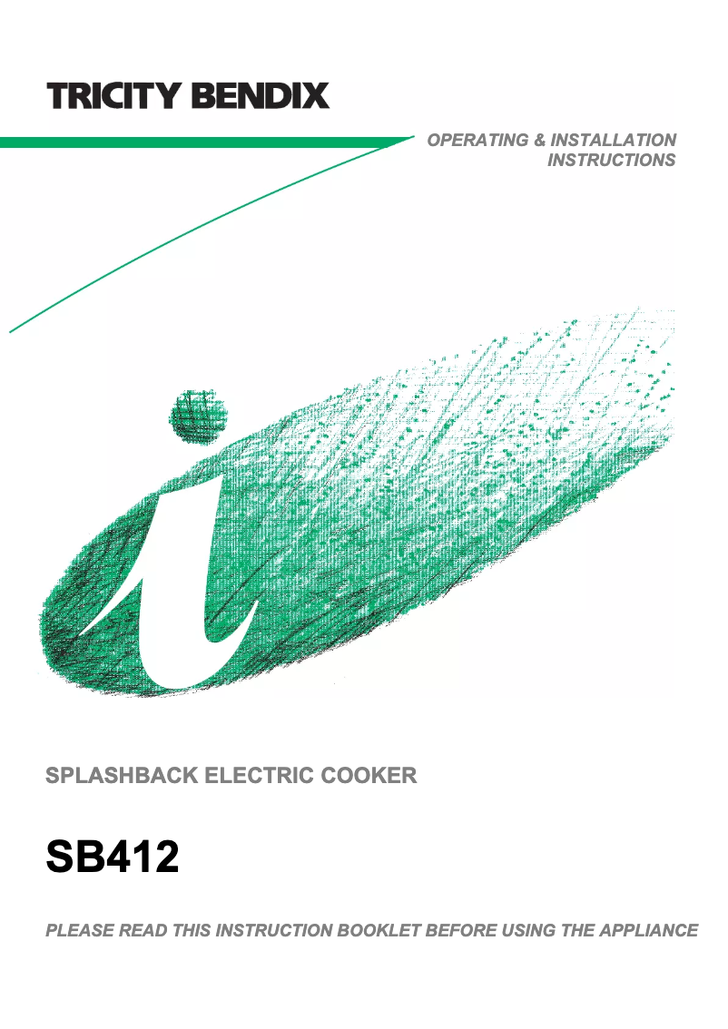 Image de la première page du manuel de l'appareil SB412W