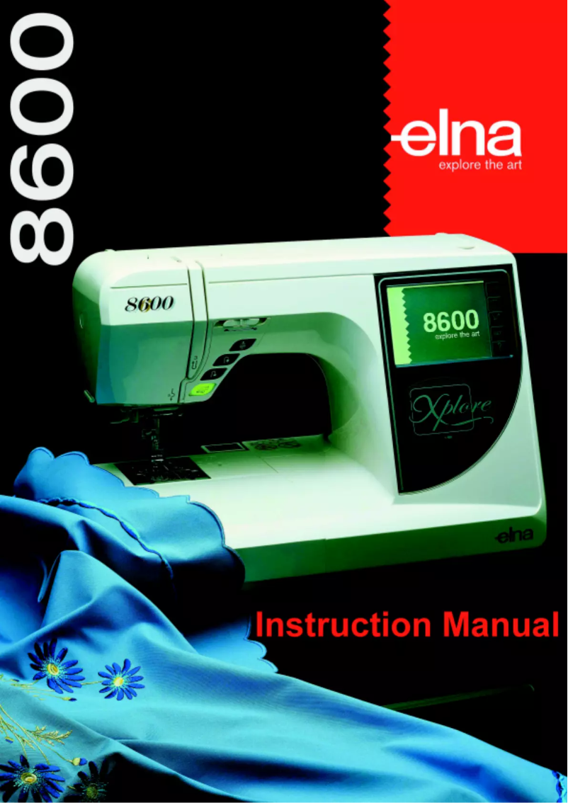 Page n°1 - Manuel utilisateur Elna Xplore 8600