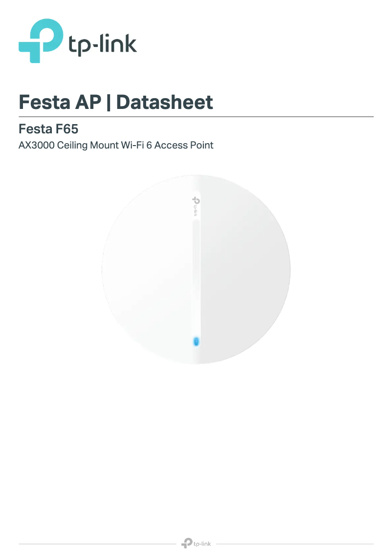 Page n°1 - Fiche technique TP-Link Festa F65