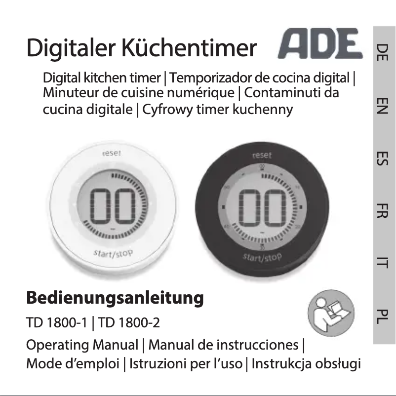 Página 1 del manual Manual de usuario ADE TD 1800-1