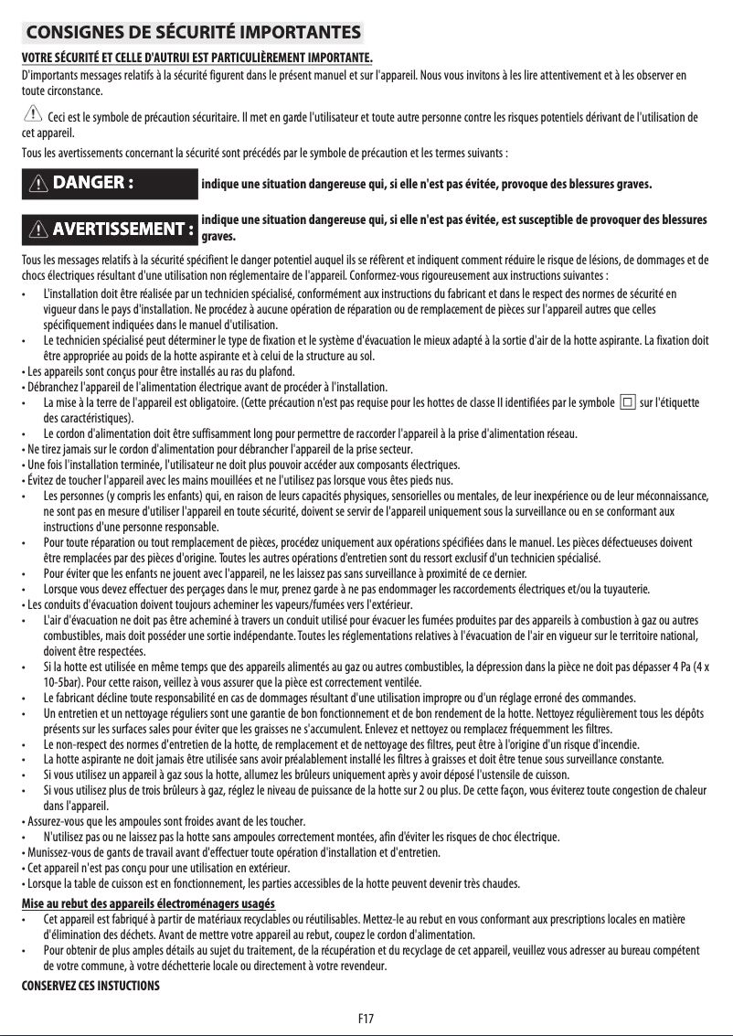 Page n°1 - Manuel utilisateur Bauknecht DDR 5010 In