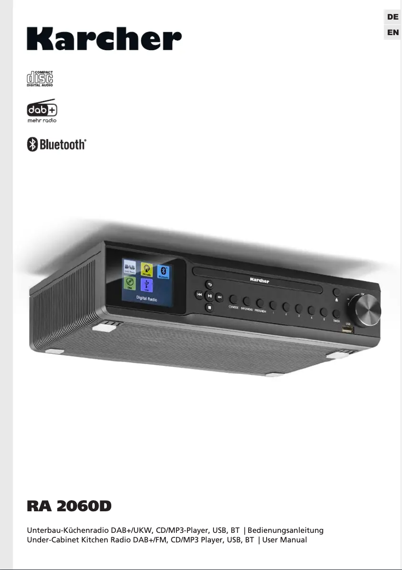 Page 1 de la notice Manuel utilisateur Kärcher RA 2060D