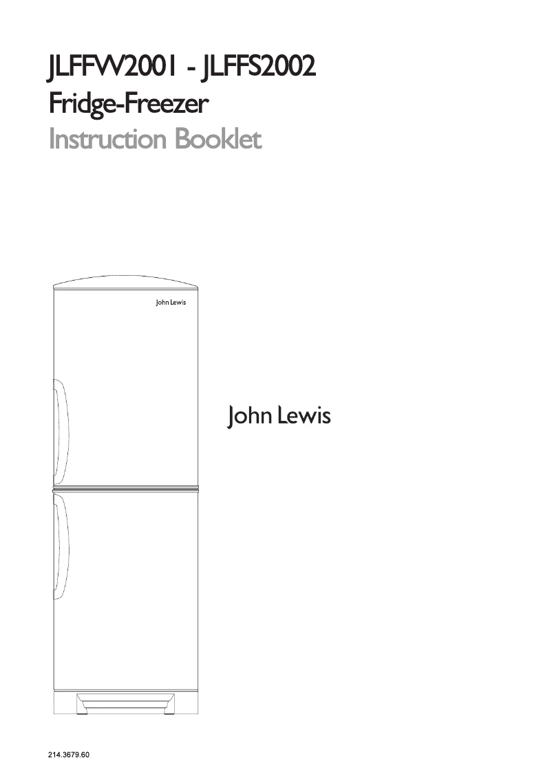 Page 1 of the manual User Manual John Lewis JLFFS 2002
