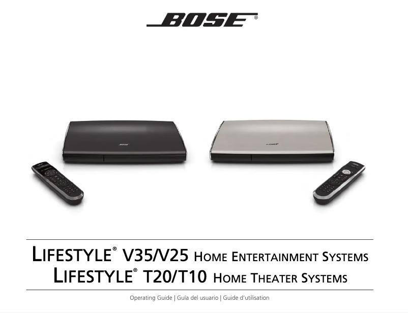 Page n°1 - Manuel utilisateur Bose Lifestyle V25