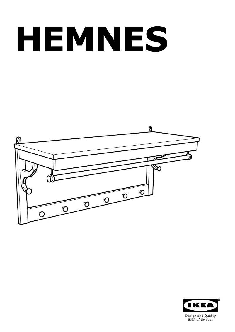 Image de la première page du manuel de l'appareil HEMNES (wall)