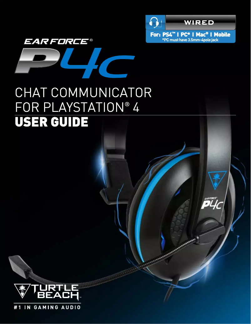 Page n°1 - Manuel utilisateur Turtle Beach Earforce P4C