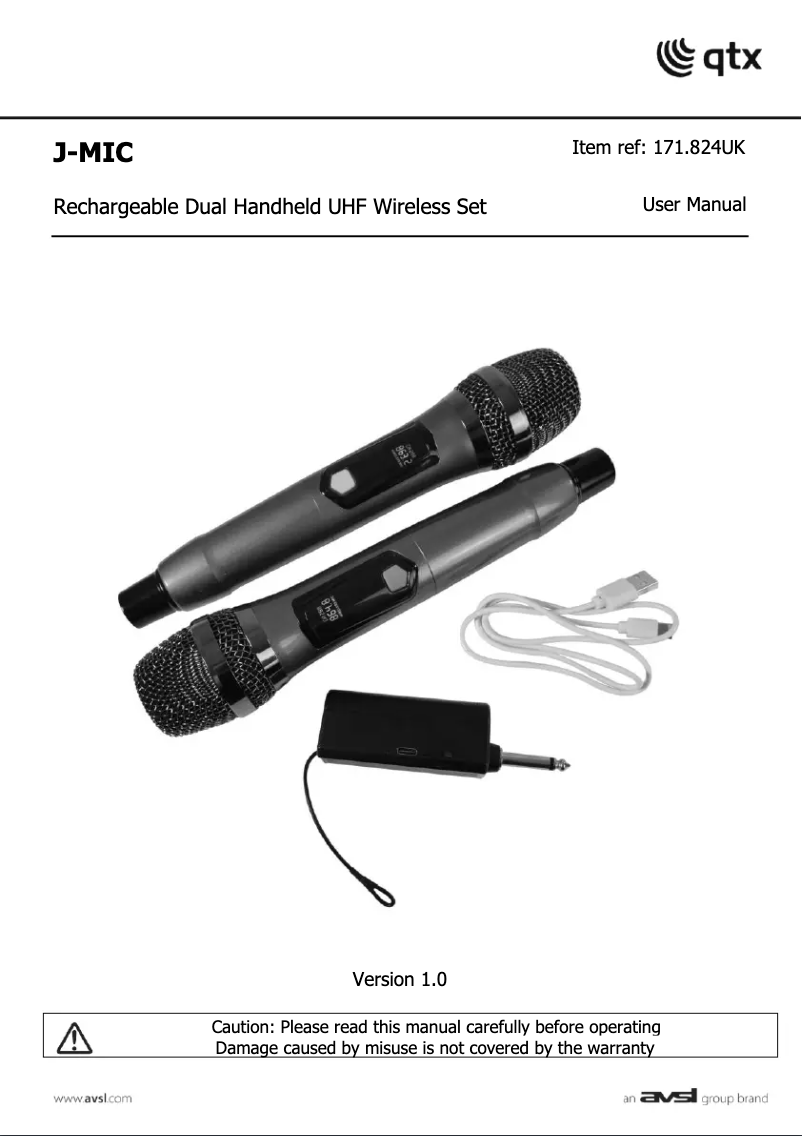 Imagen de la primera página del manual del dispositivo J-MIC