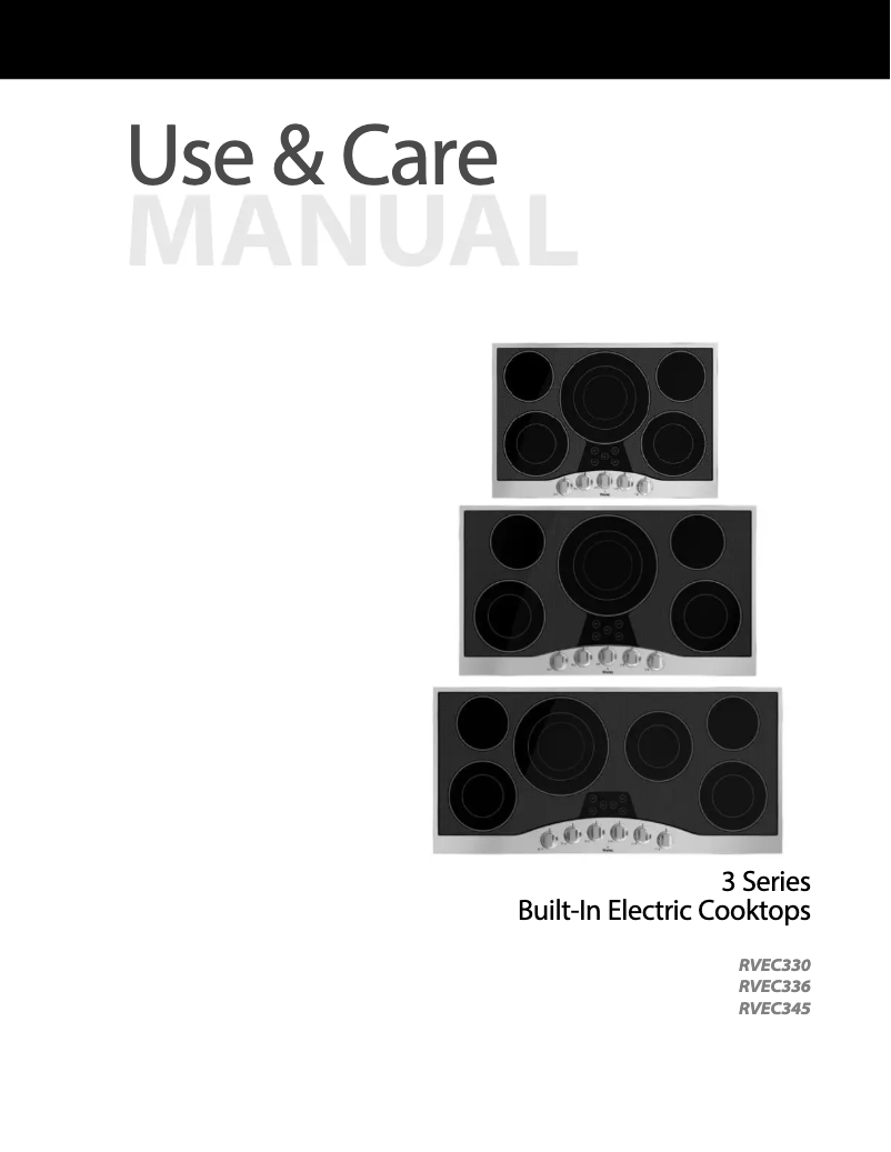 Imagen de la primera página del manual del dispositivo RVEC3365BSB