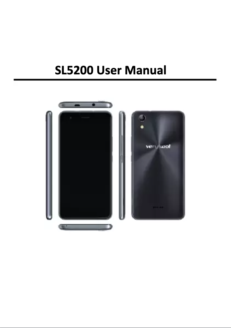 Page 1 de la notice Manuel utilisateur Verykool Verykool Eclipse SL5200