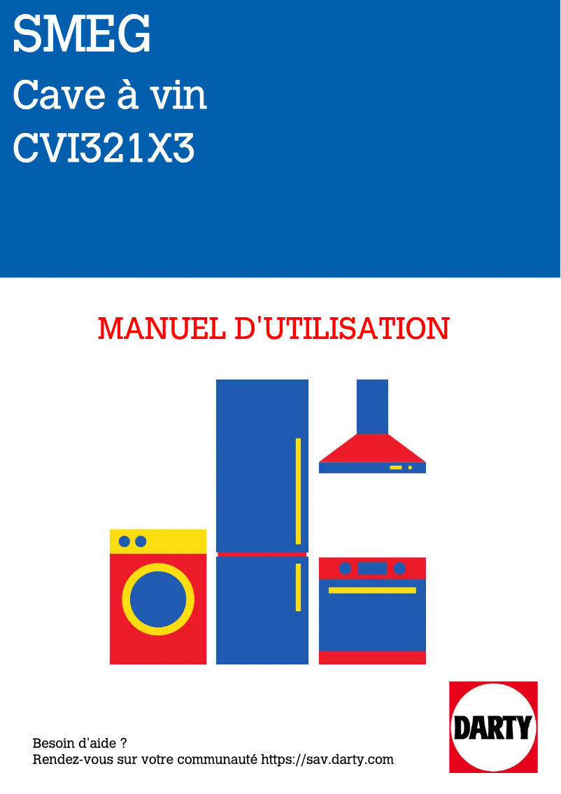 Image de la première page du manuel de l'appareil CVI321X3