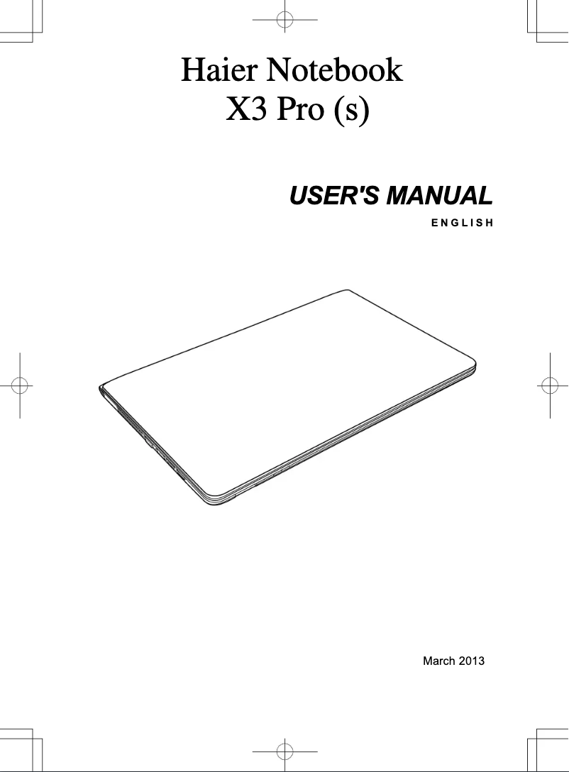 Image de la première page du manuel de l'appareil X3P