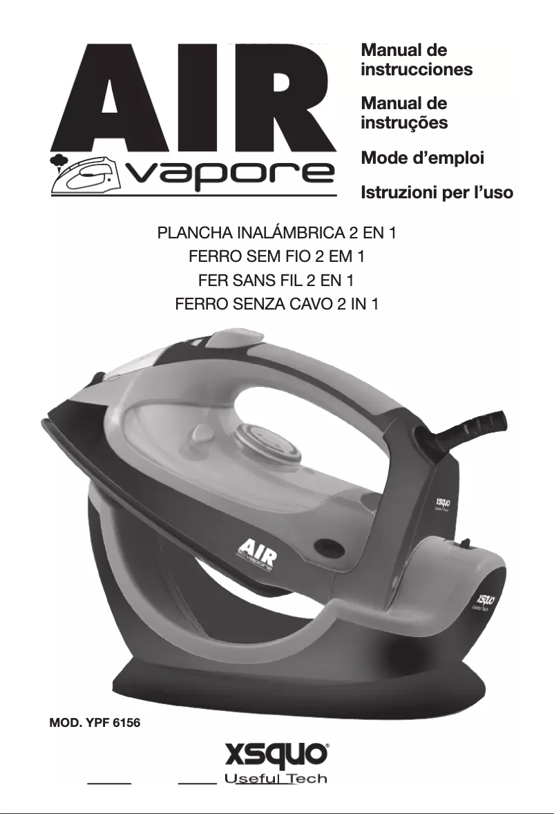 Page 1 de la notice Manuel utilisateur Xsquo AirVapore YPF 6156