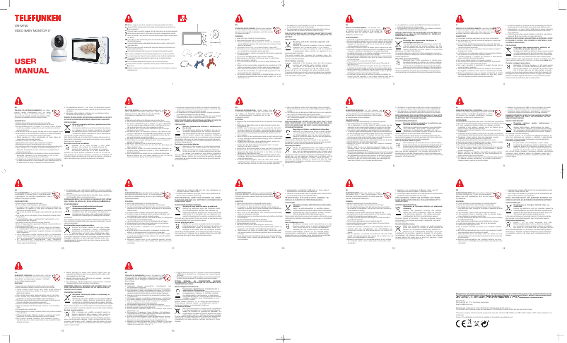 Page 1 de la notice Manuel utilisateur Telefunken VM-M700