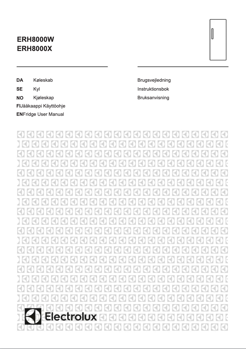 Image de la première page du manuel de l'appareil ERH8000X