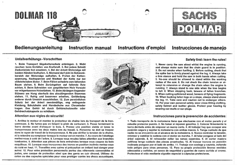 Image de la première page du manuel de l'appareil 118