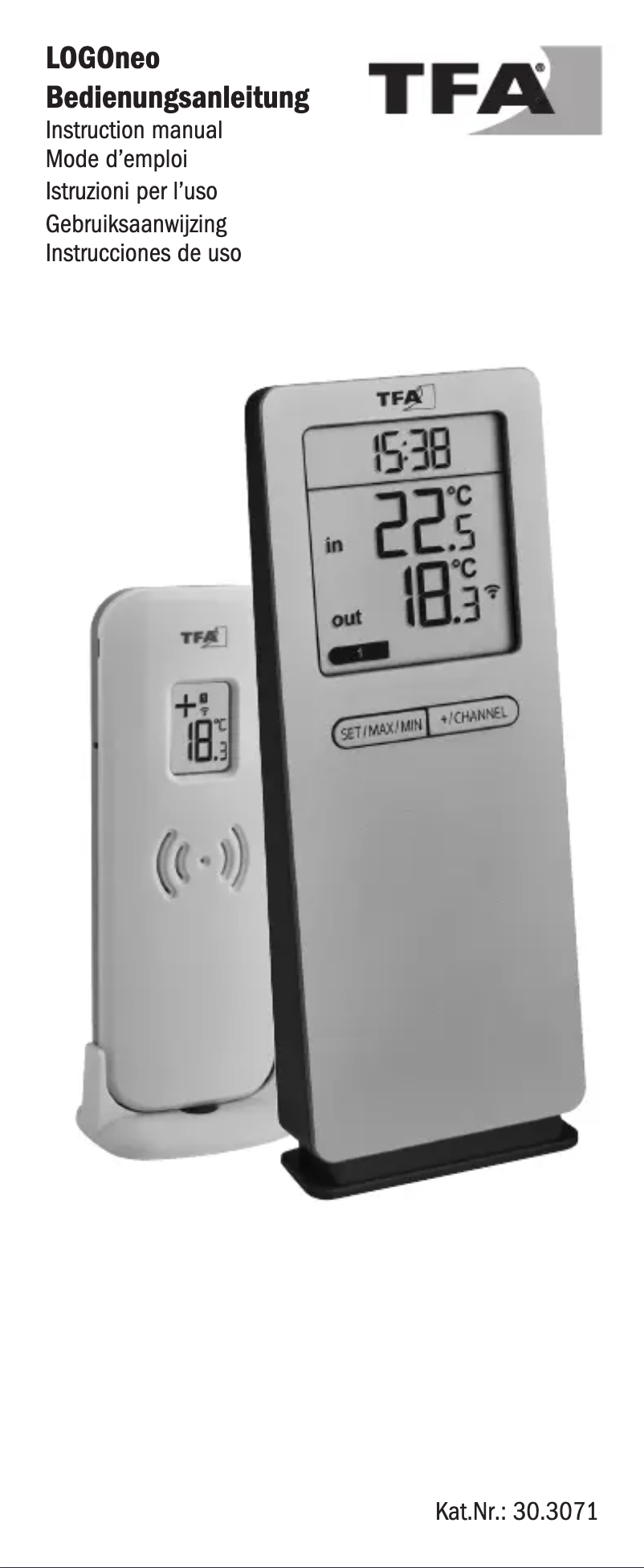 Page n°1 - Manuel utilisateur TFA LOGOneo 30.3071