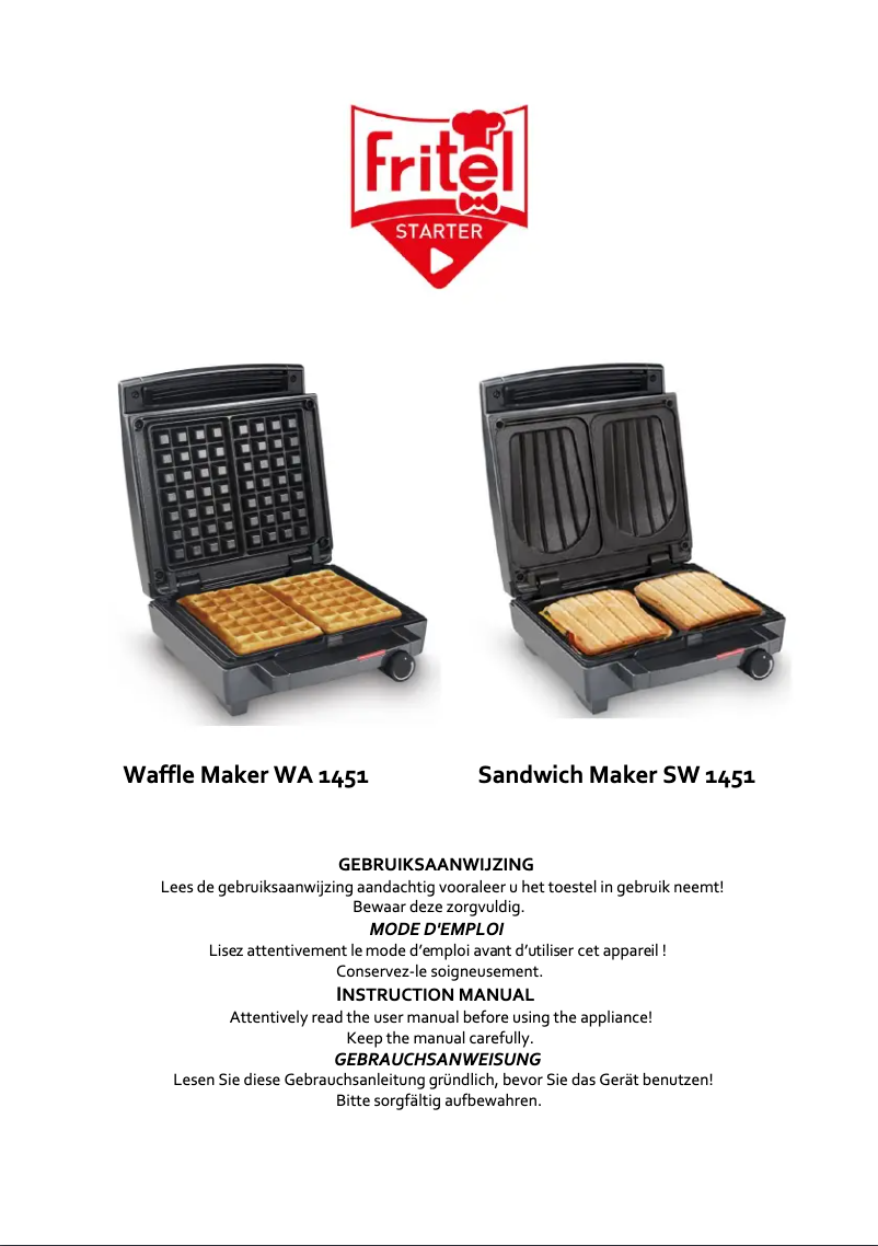 Page 1 de la notice Manuel utilisateur Fritel SW 1451