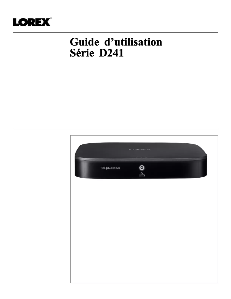 Imagen de la primera página del manual del dispositivo D241