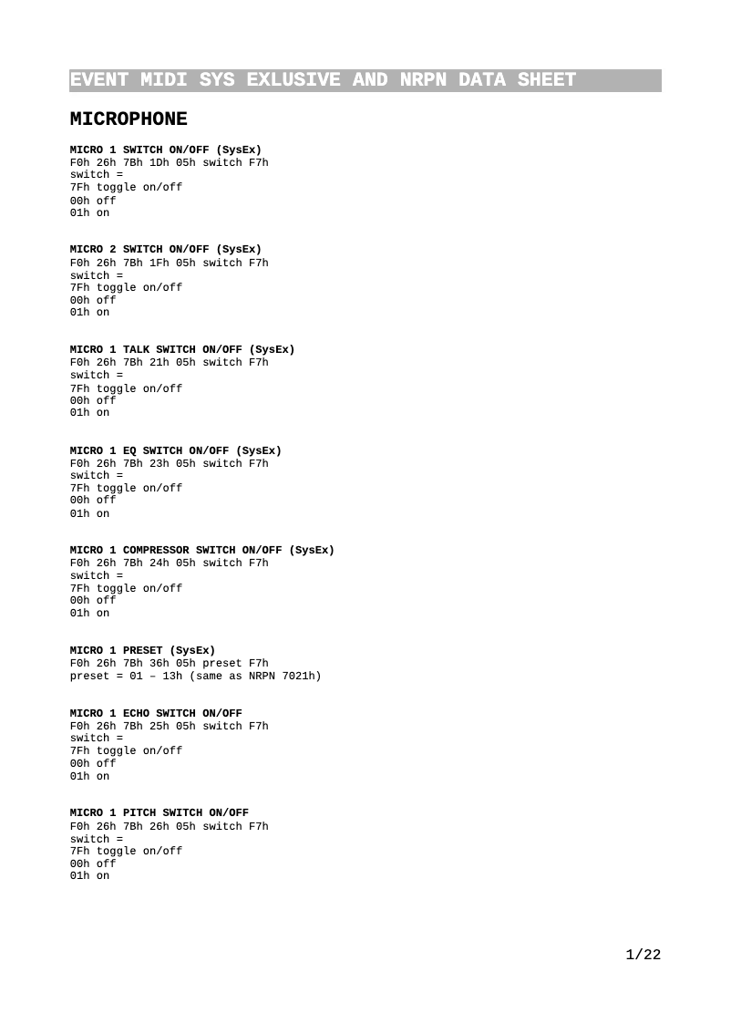 Page 1 de la notice Manuel utilisateur Ketron Event Chrom