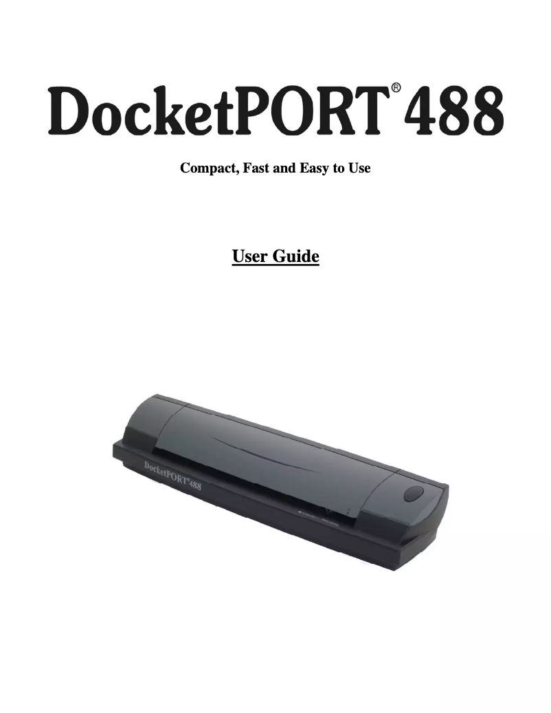 Image de la première page du manuel de l'appareil 488