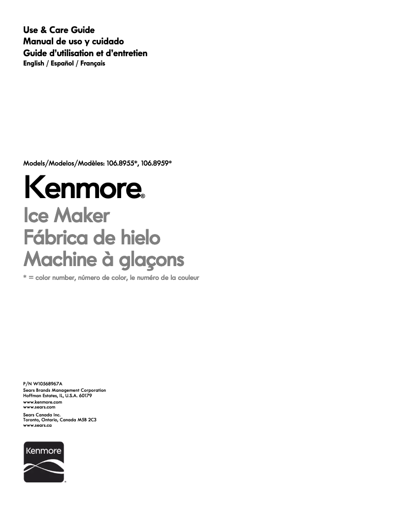 Image de la première page du manuel de l'appareil 106.89592