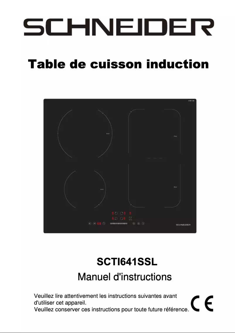 Page 1 de la notice Manuel utilisateur Schneider SCTI641SSL