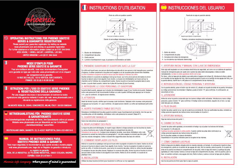 Página 1 del manual Manual de usuario Phoenix Compact Home Office SS0721E
