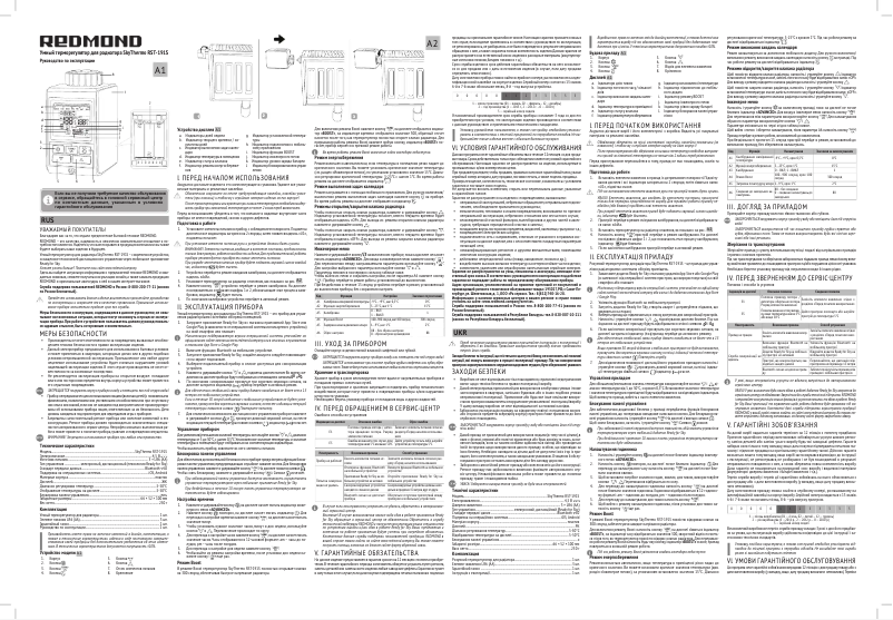 Image de la première page du manuel de l'appareil SkyThermo RST-191S