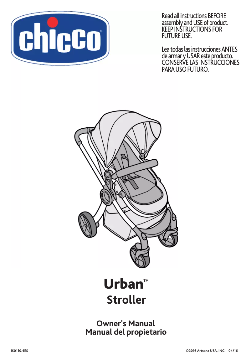 Page n°1 - Manuel utilisateur Chicco Urban