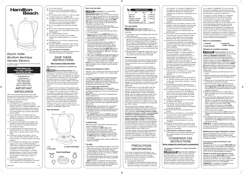 Image de la première page du manuel de l'appareil 41004