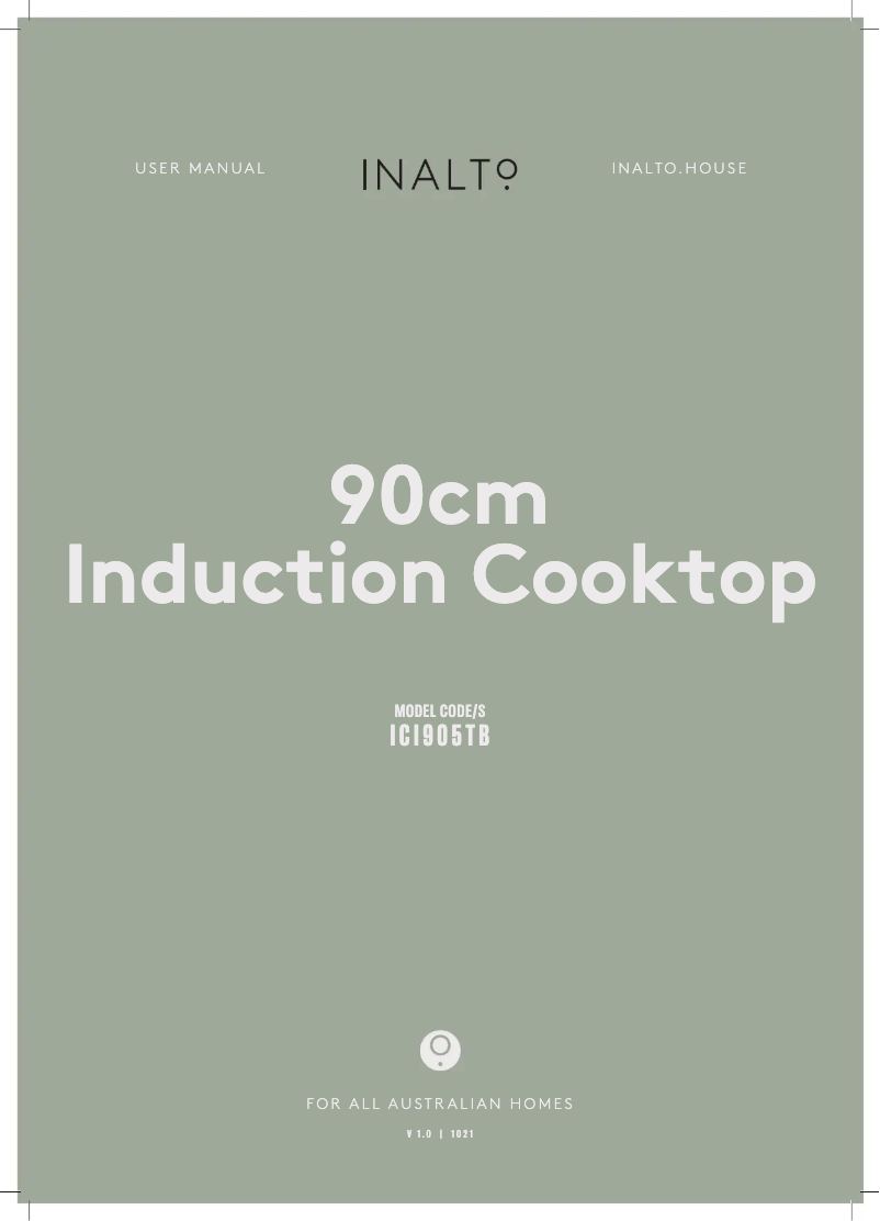 Page n°1 - Manuel utilisateur InAlto ICI905TB