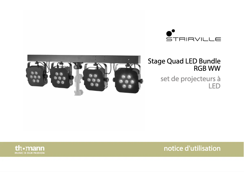 Página 1 del manual Manual de usuario Stairville Stage Quad LED Bundle