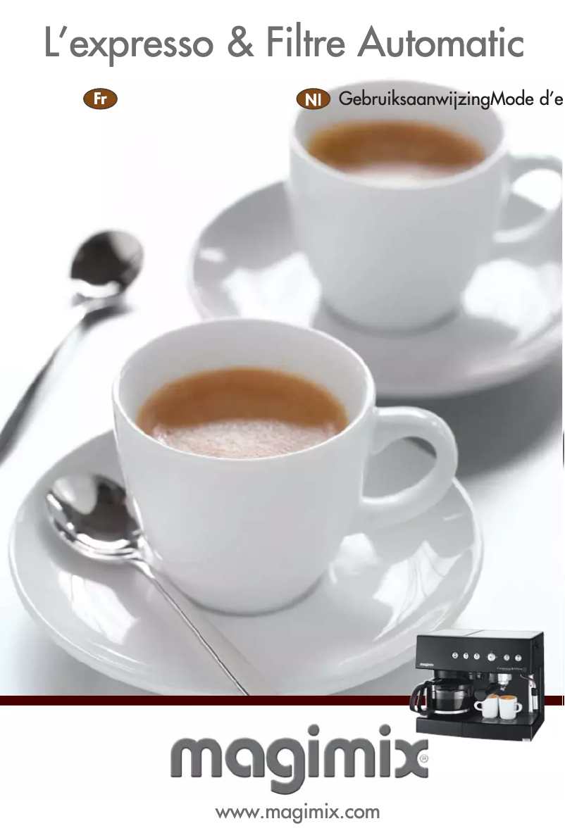 Image de la première page du manuel de l'appareil Espresso & Filtre Automatic