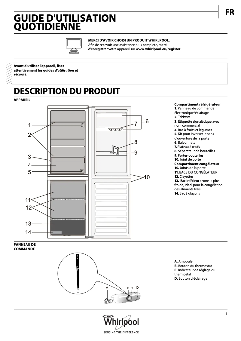 Image de la première page du manuel de l'appareil BLF 8001