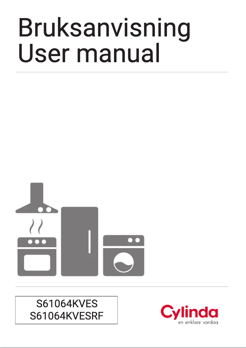 Page 1 de la notice Manuel utilisateur Cylinda S61064KVESRF