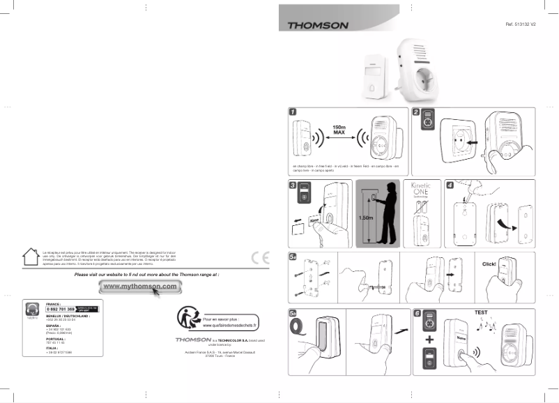 Page 1 de la notice Manuel utilisateur Thomson 513132