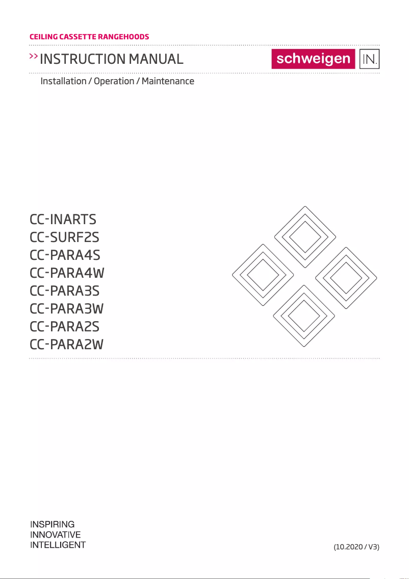 Image de la première page du manuel de l'appareil CC-PARA4W