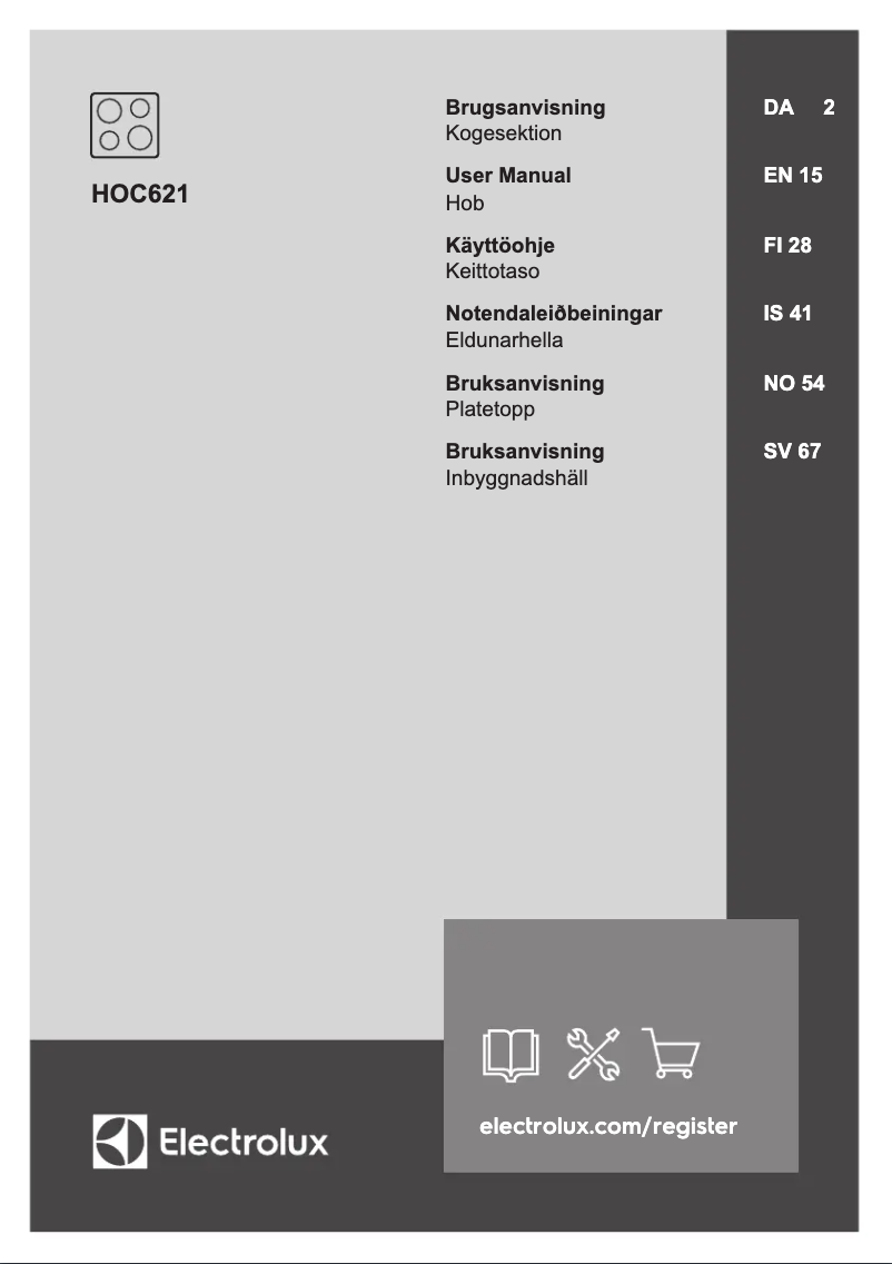 Page n°1 - Manuel utilisateur Electrolux HOC621