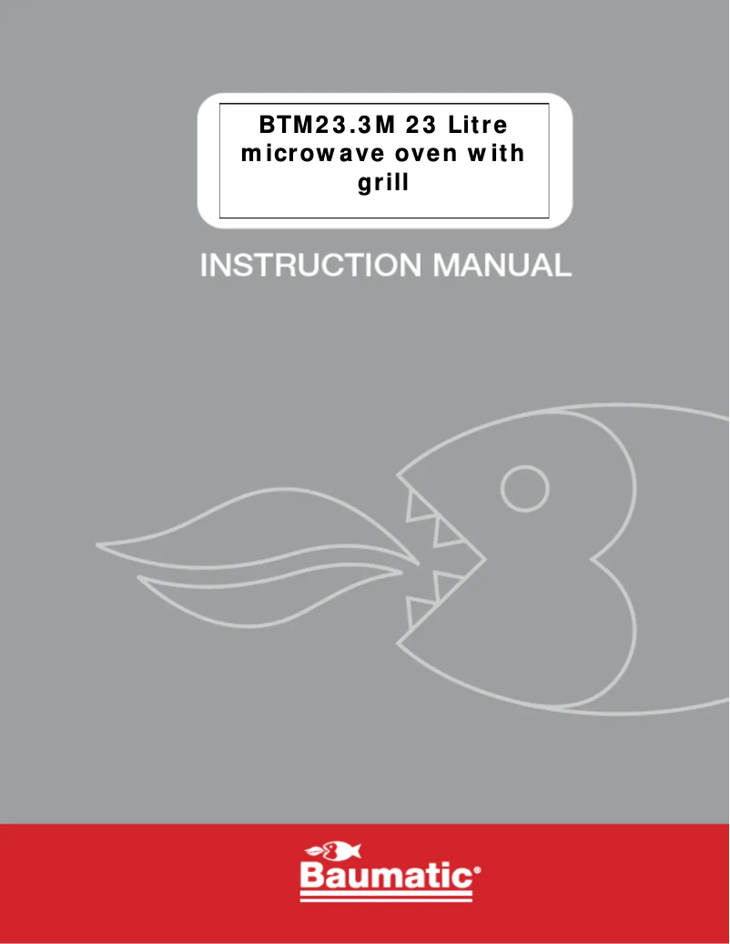 Image de la première page du manuel de l'appareil BTM23.3M