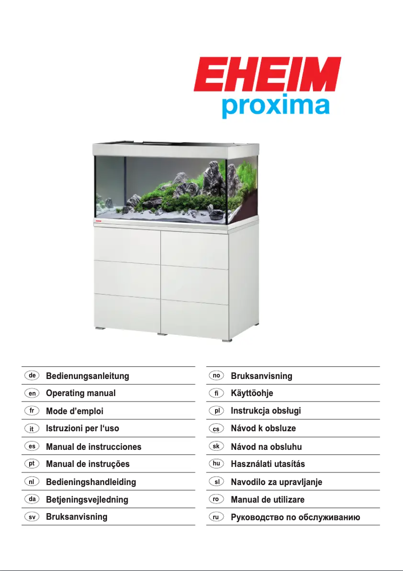 Page n°1 - Manuel utilisateur Eheim proximaTEC 250